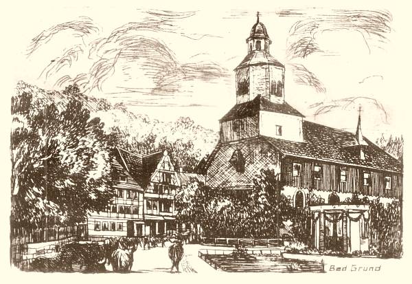Handzeichnung der St. Antoniuskirche